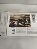 Feuillet CEF Bataille de Nancy 1477 1977 timbre oblitéré illustration