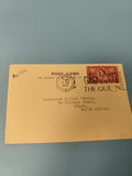 Ancienne enveloppe philatélie 1953 affranchie timbre Royaume-Uni air mail