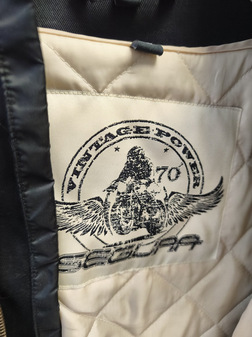 Blouson vintage homme Segura taille L ancien veste rétro collection motard