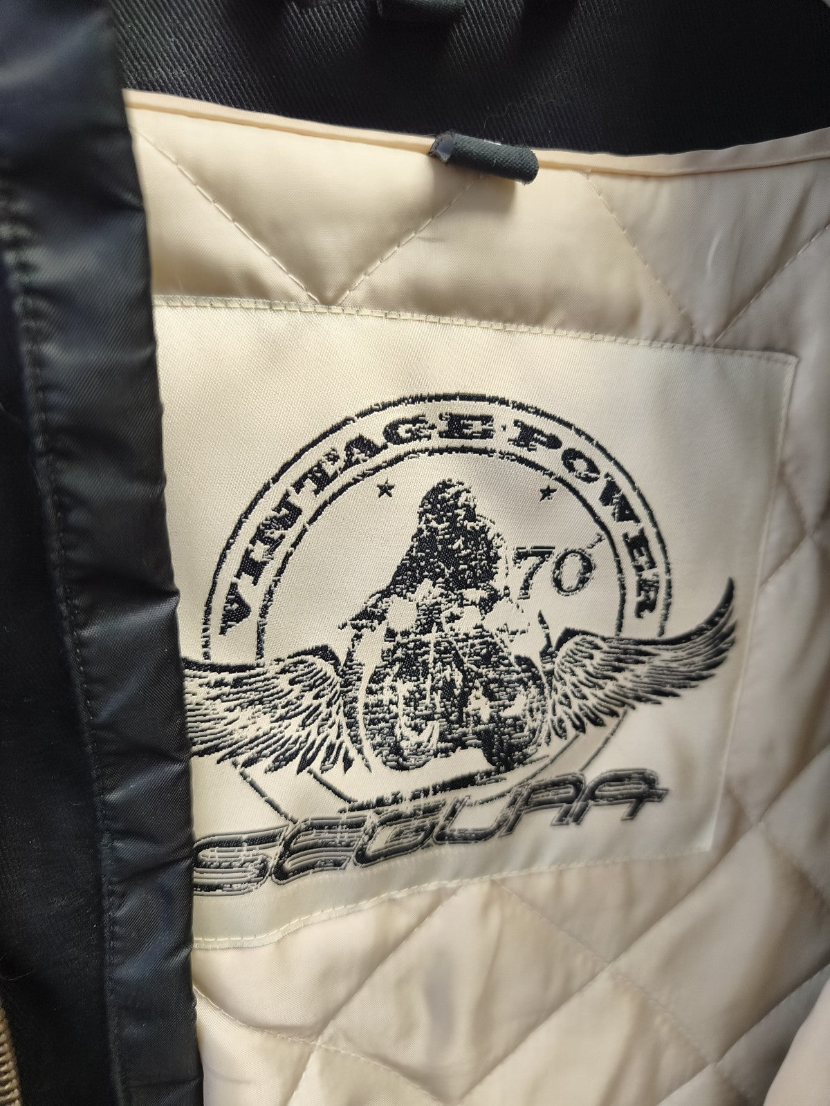Blouson vintage homme Segura taille L ancien veste rétro collection motard