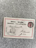 CPA Allemagne Hamburg 1880 oblitérée timbre rouge St Claude Jura