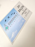 Vintage grand autocollant publicitaire Dassault Salon aéronautique ancien collec