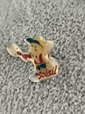 Pin's vintage Soleil garçon cuisinier publicitaire années 90 badge rétro (Ref 10