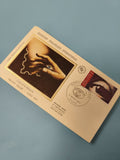 Enveloppe FDC premier jour d?émission Grand Palais Paris 1975 illustration main