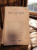 Ancien livre Revue des Deux Mondes 1936 vintage collection rétro papier usé