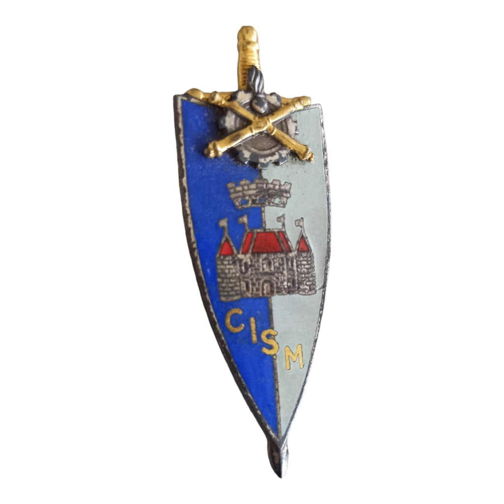 Insigne Service du Matériel CISM militaire émaillé blason ancien rare