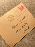 Lettre affranchie France 1955 Marianne 15c Paris cachet philatélie (Ref 12)