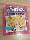 Vintage album Panini Barbie L?amie du C?ur incomplet années 80, couverture rose