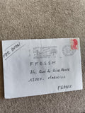 Lettre oblitérée 1989 congrès Jardins Botaniques St Denis Réunion philatélie