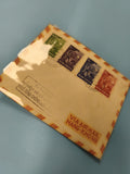 Ancienne enveloppe timbrée Vietnam oblitérée, collection philatélie airmail