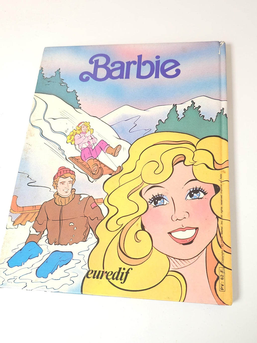 Livre Barbie Euredif 1984 édition originale histoire illustrée poupée Mattel