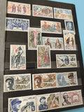 Lot anciens timbres oblitérés France, thématique histoire, personnages célèbres