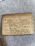 Carte QSL ancienne radio LU8FT 1969 SSB Argentine vintage amateur