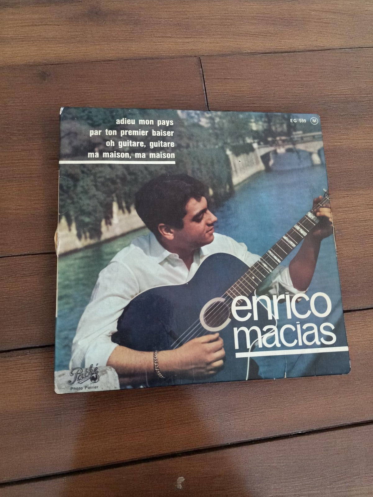 Vinyle 45T Enrico Macias Pathé pochette photo vintage années 60 non testé