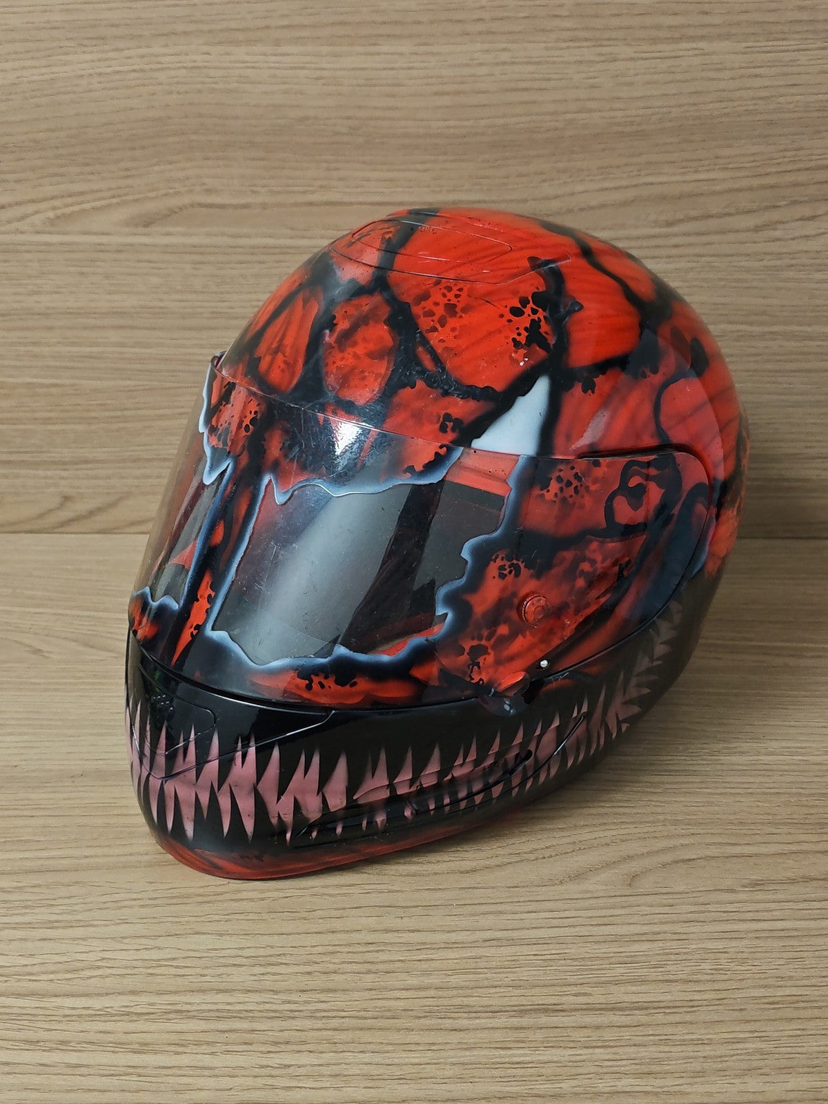 Casque moto collector HJC Venom Spiderman Spyder III JC Design rare occasion vin