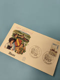 Enveloppe premier jour d?émission FDC Alsace Strasbourg 1971 illustration couleu