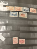 Timbres oblitérés Palestine anciens, motifs architecturaux et arabes, philatélie