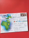 Enveloppe philatélie Djibouti illustrée, timbre Centenaire 1er Mai, cachet visib