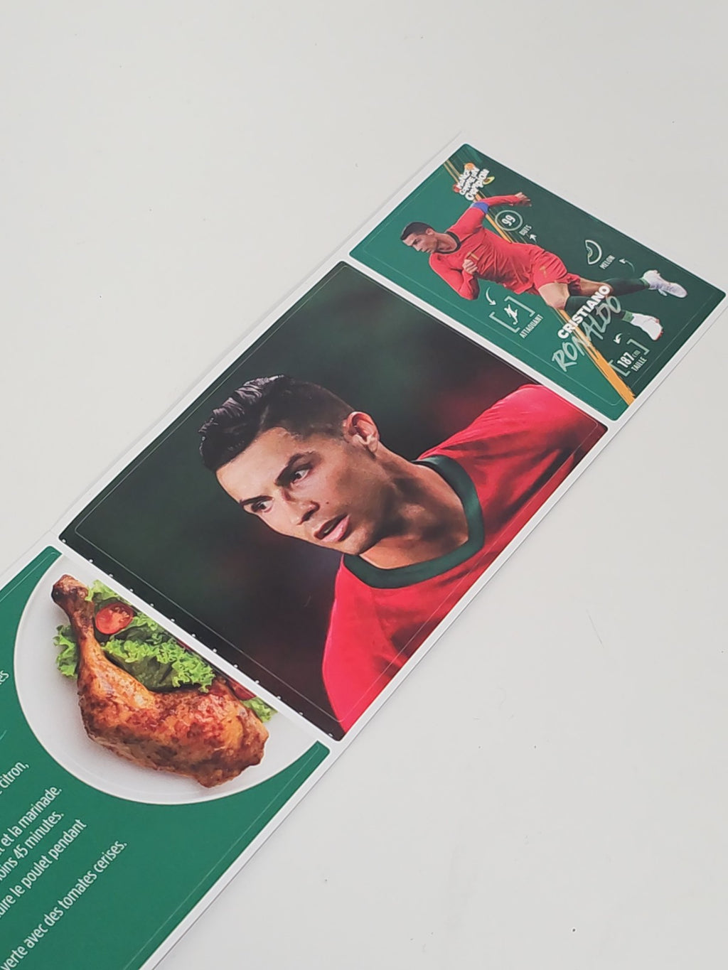 Sticker foot Carrefour 2022 Cristiano Ronaldo CR7 Panini football Portugal