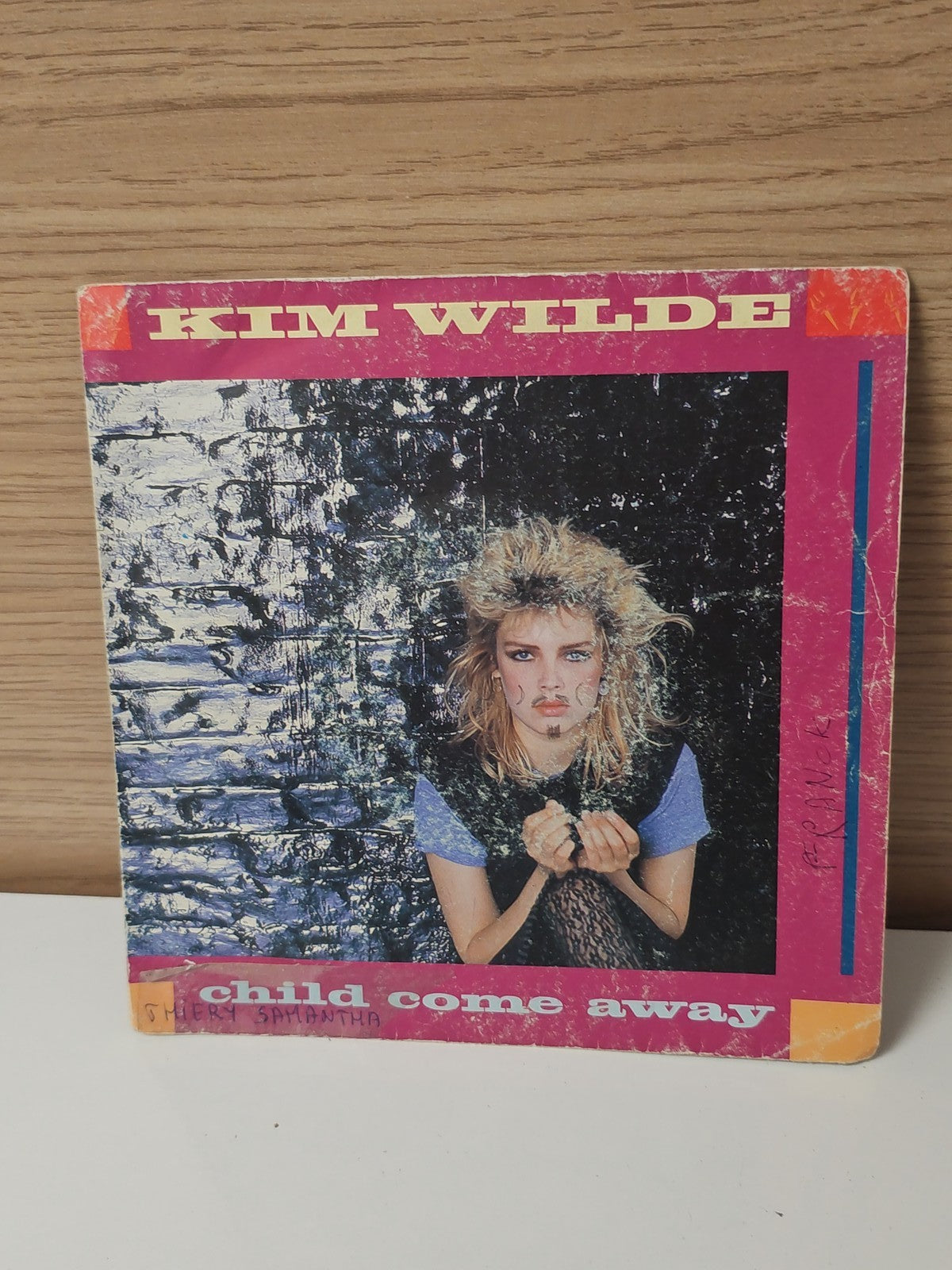 Vinyle 45 tours ancien rétro Kim Wilde disque collection pop années 80