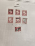 Timbres anciens Pérou bienfaisance lot x7, éducation nationale, Fondo periodista