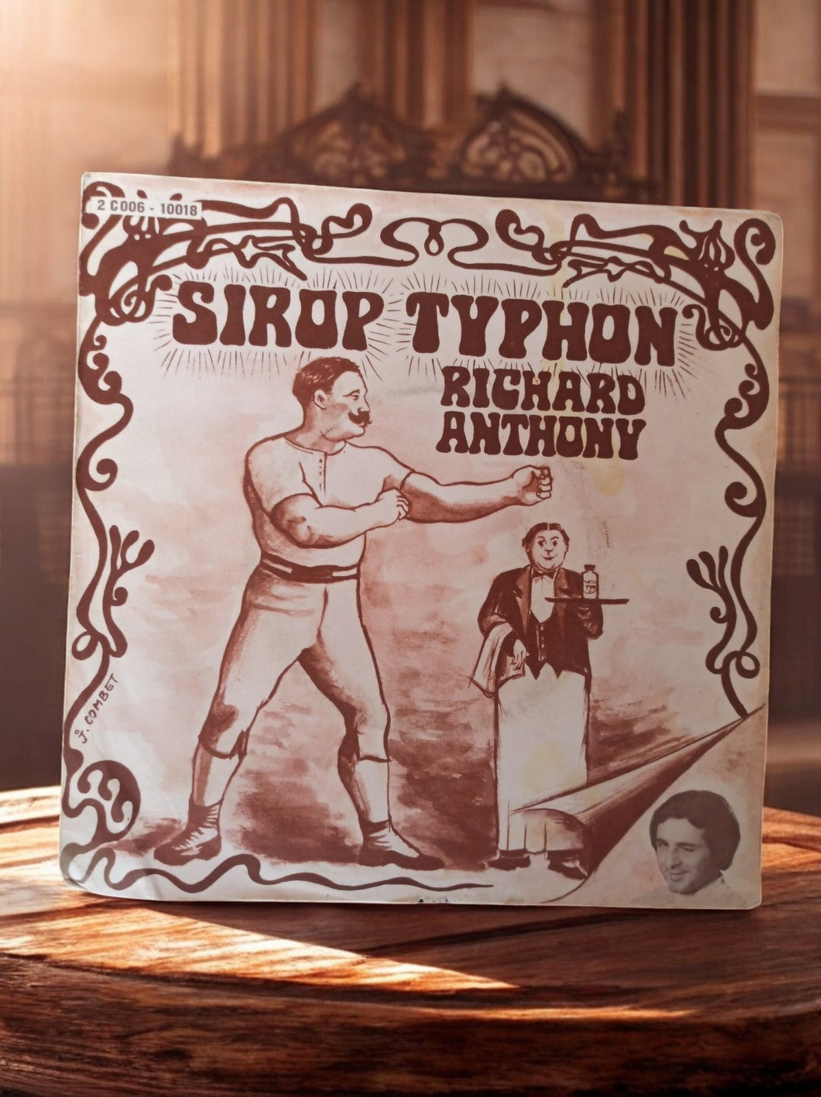 Vinyle 45T Richard Anthony Sirop Typhon pochette illustrée France