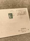 Lettre oblitérée 1970 Marianne timbre 0,30F Olivet cachet illustré SCOTEM