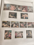 Timbres anciens Paraguay nus artistiques, philatélie art classique peinture
