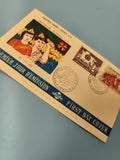 Ancienne enveloppe FDC Vietnam 1965 Jeunesse Rurale, timbres illustrés