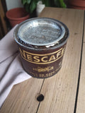 Boîte métal vintage Nescafé Nestlé ancienne déco rétro cuisine coffee tin