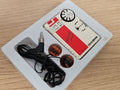 Radio de poche vintage Klervox FM stéréo rétro années 80, blanc rouge, casque in