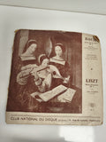 Vinyle 45 tours Club National du Disque Bach Liszt pochette illustrée PR 3