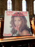Vinyle 45 tours Sheila C'est le cœur vintage Disques Carrere pochette photo