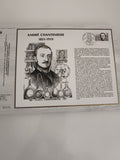 Feuillet philatélique CEF André Chantemesse 1851-1919 oblitéré premier jour