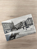 Ancienne carte postale CPA ville Europe scène urbaine rétro noir et blanc