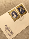 Lettre FDC timbres art POLSKA 1981 peinture européenne philatélie (Ref 10)