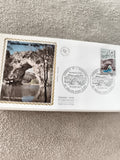 Lettre FDC 1971 Gorges de l’Ardèche Vallon-Pont-d’Arc premier jour philatélie