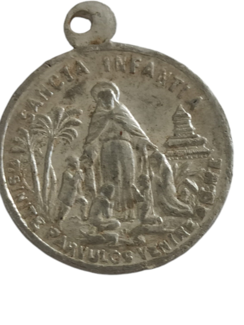 Médaille Religieuse Enfant Jésus Sancta Infanta – Foi Chrétienne – Pendentif