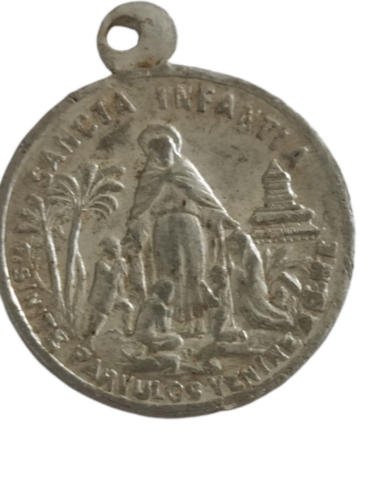 Médaille Religieuse Enfant Jésus Sancta Infanta – Foi Chrétienne – Pendentif