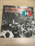 Vinyle 33T Les Grandes Chansons de la Libération 1944 pochette illustrée