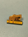 Vintage pin's Kenya guépard doré émaillé, collection safari, années 80-90