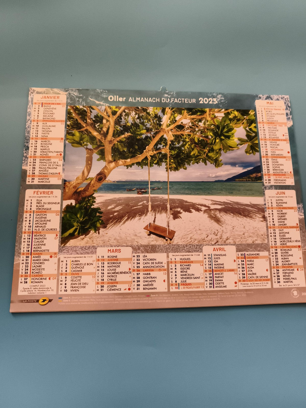 Almanach du facteur 2025 Oller neuf calendrier mural La Poste