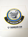 Vintage autocollant publicitaire ancien Thomson CSF Crotale naval militaire rare
