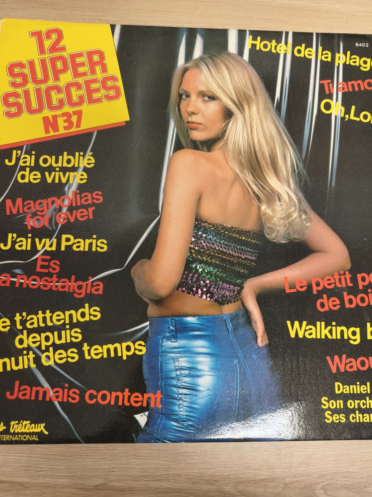 Vinyle 33T 12 Super Succès N°37 pochette femme blonde titres variés