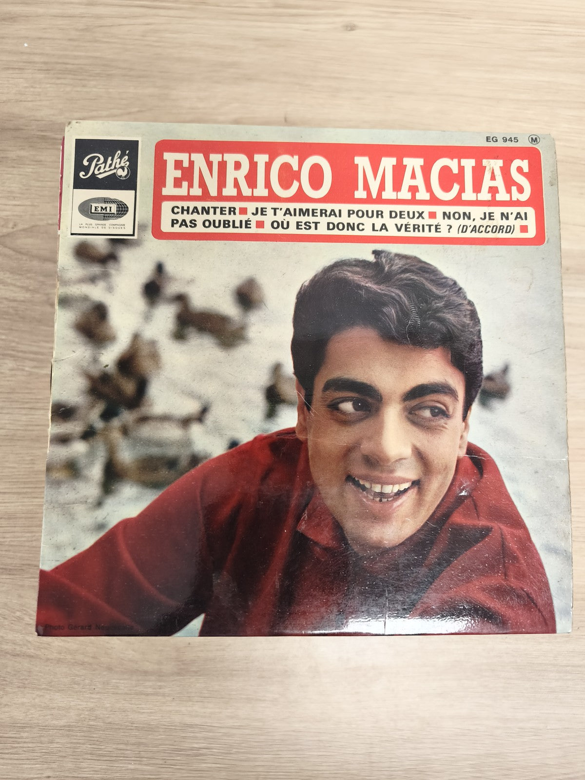 Vinyle 45 tours Enrico Macias Chanter Je t?aimerai pour deux Pathé EMI pochette