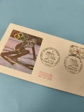 Enveloppe FDC Jeux Olympiques Hiver 1972 Sapporo timbre ski premier jour