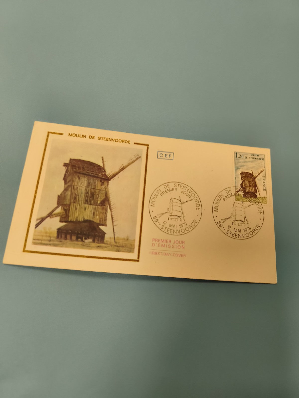 Enveloppe FDC Premier Jour d?Émission Moulin de Steenvoorde 1979 Timbre 1,20F