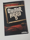 Notice d?origine Guitar Hero 5 Xbox, manuel jeu vidéo seul, guide officiel