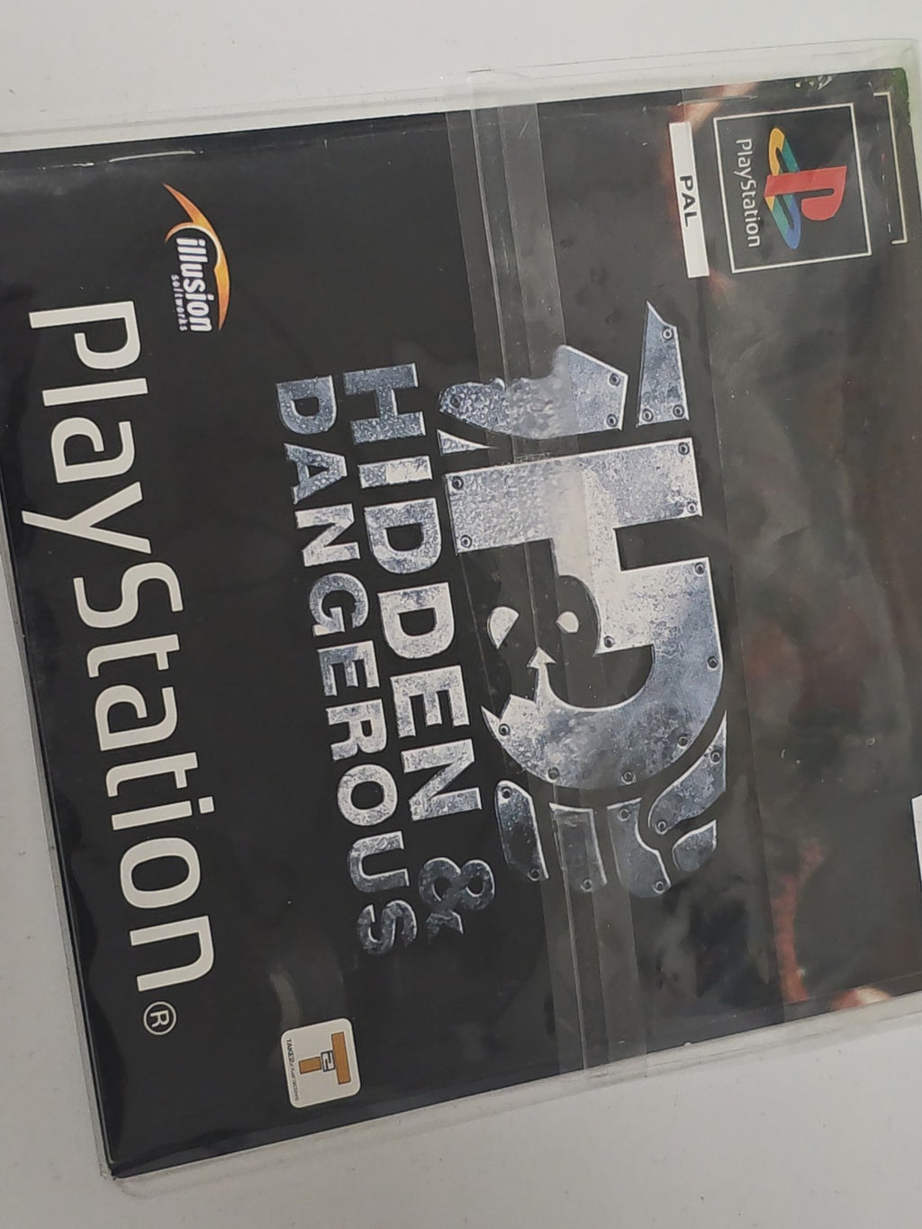 Jeu PS1 Hidden & Dangerous avec CD et notice pour console Playstation d'origine