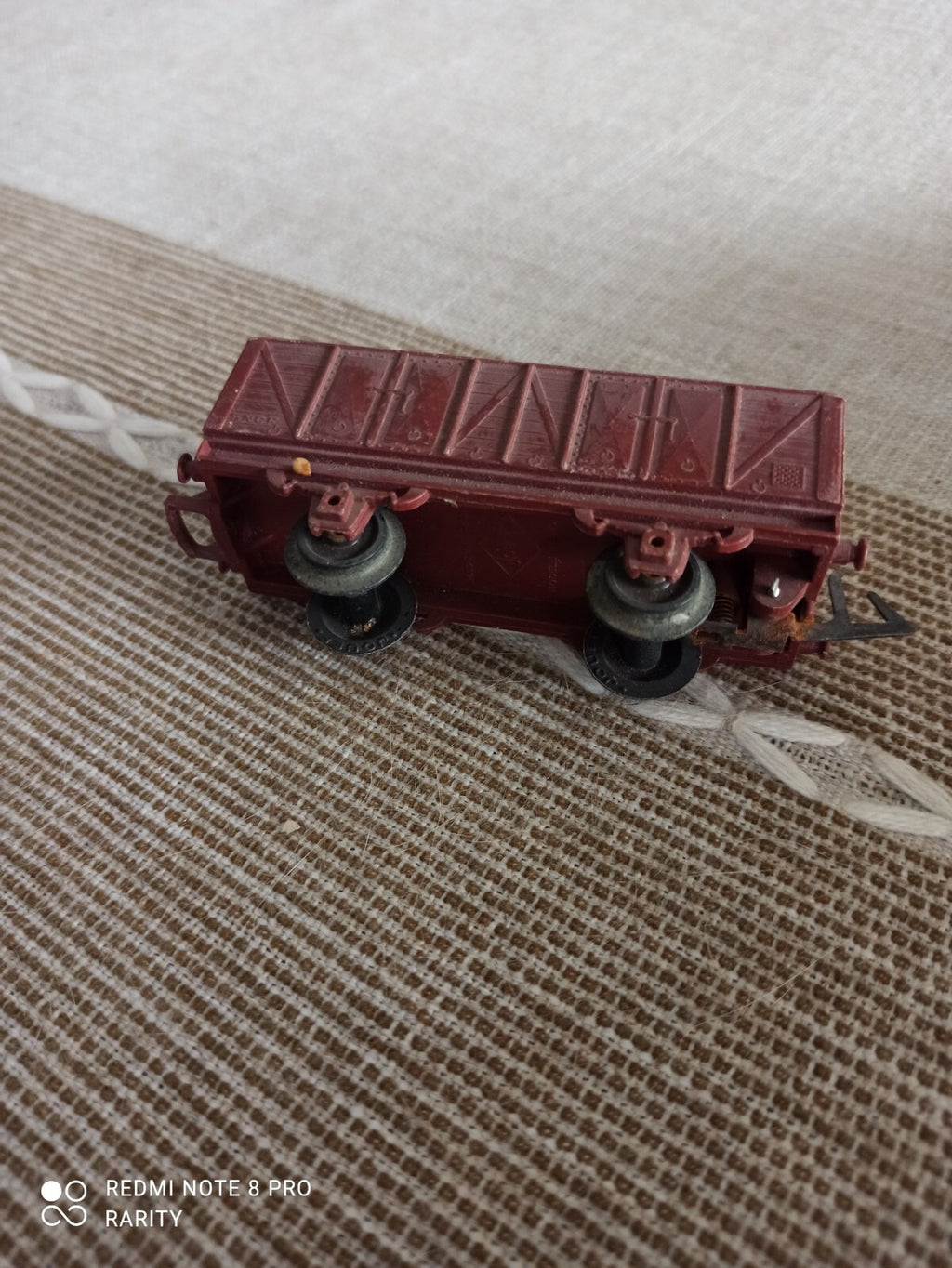 Wagon transport charbon SNCF Jouef marron vintage – Modèle ferroviaire ancien